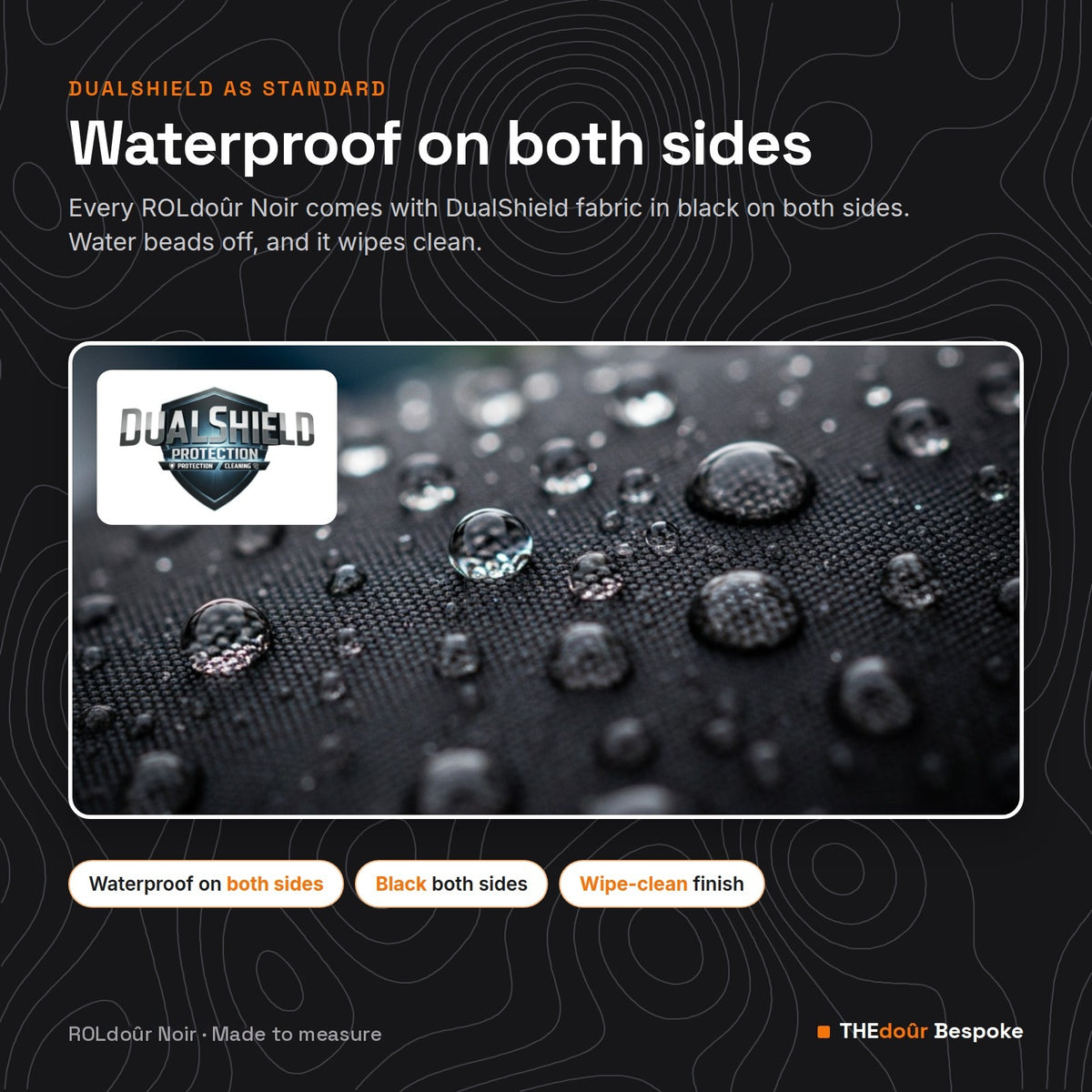a close up of waterproof material