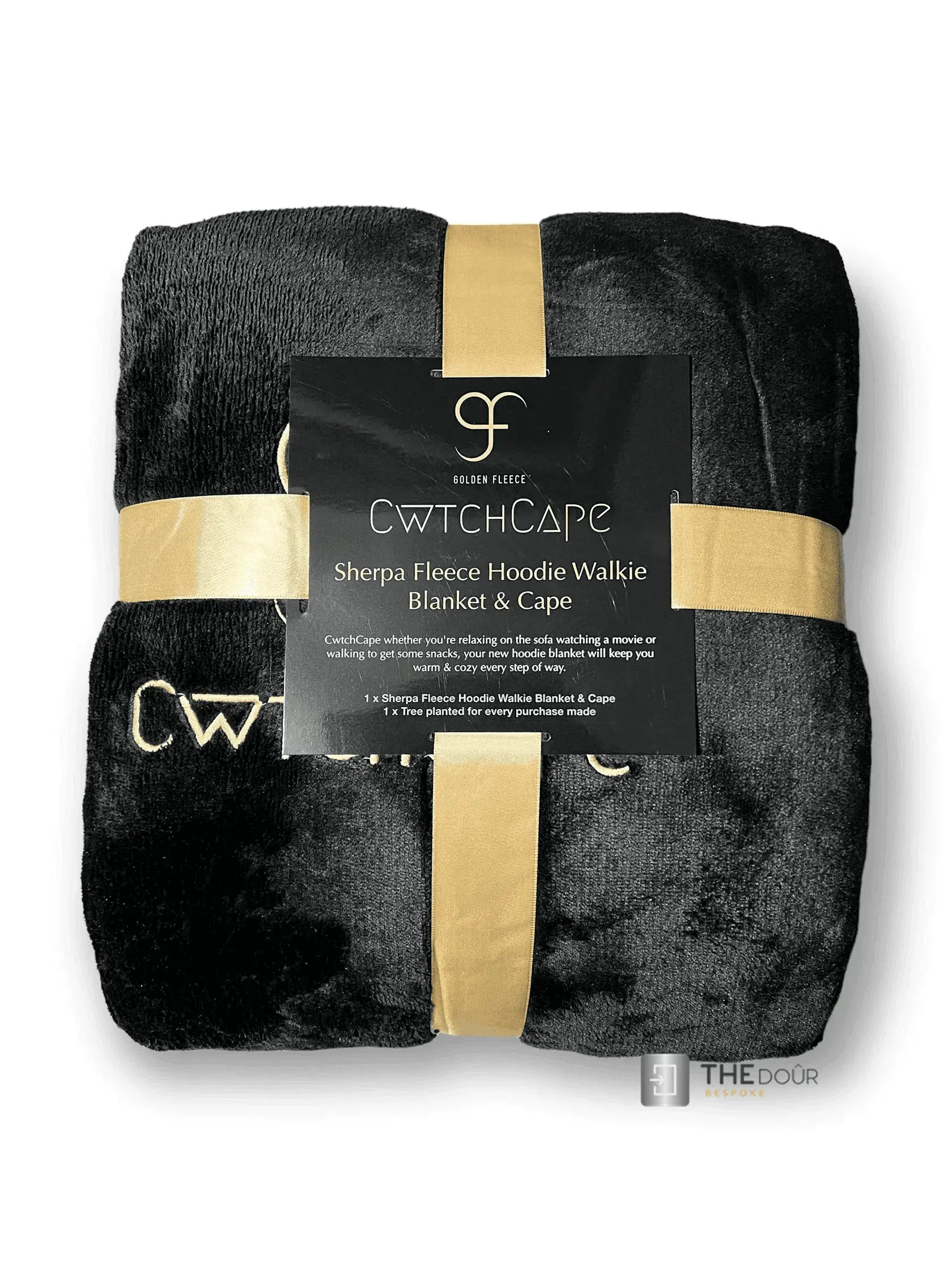 CwtchCape Camper Sherpa Fleece Hoodie Walkie Blanket Adult 1 size fits all - 4 Colours THEdoûr Bespoke