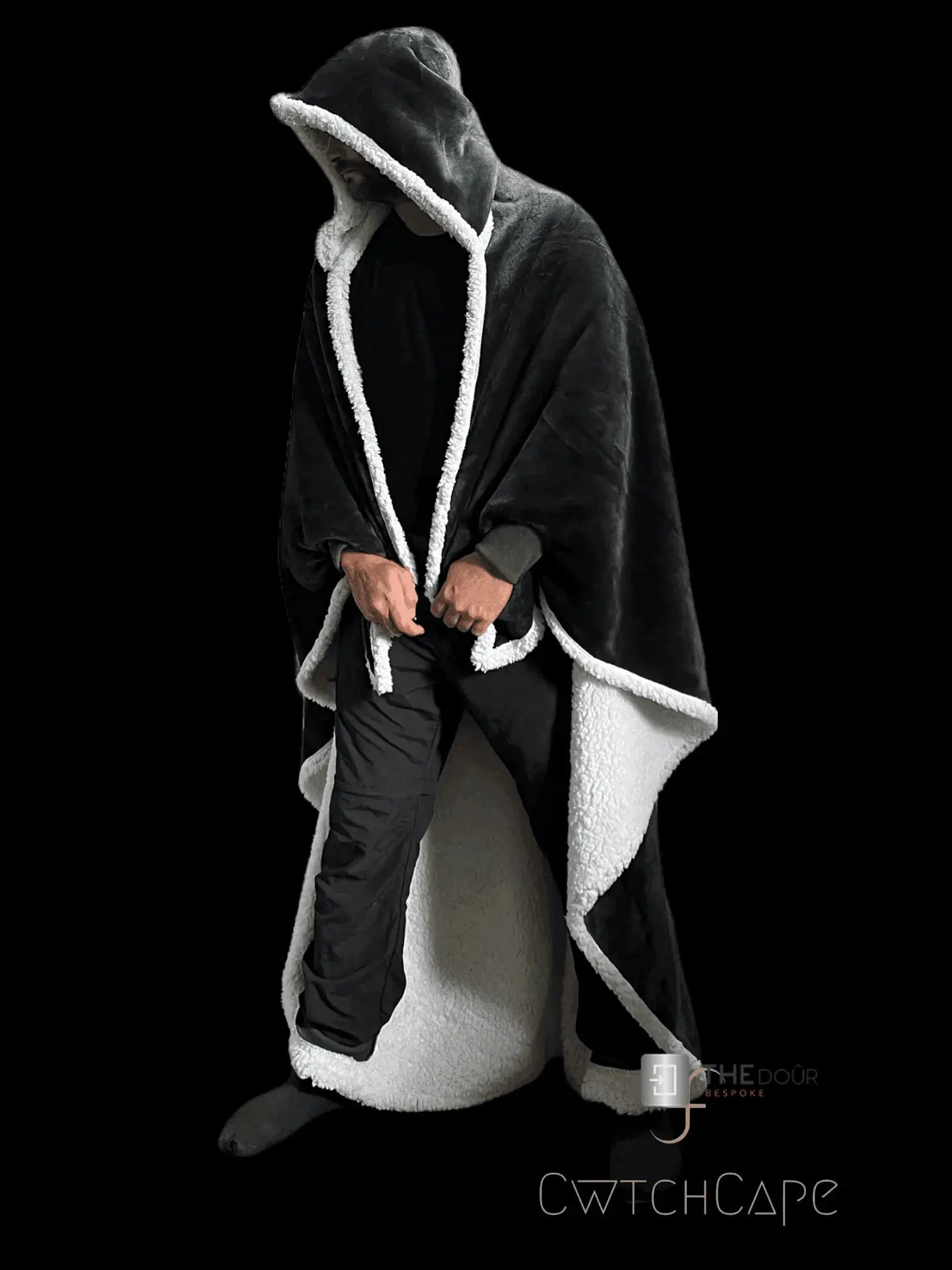 CwtchCape Camper Sherpa Fleece Hoodie Walkie Blanket Adult 1 size fits all - 4 Colours THEdoûr Bespoke