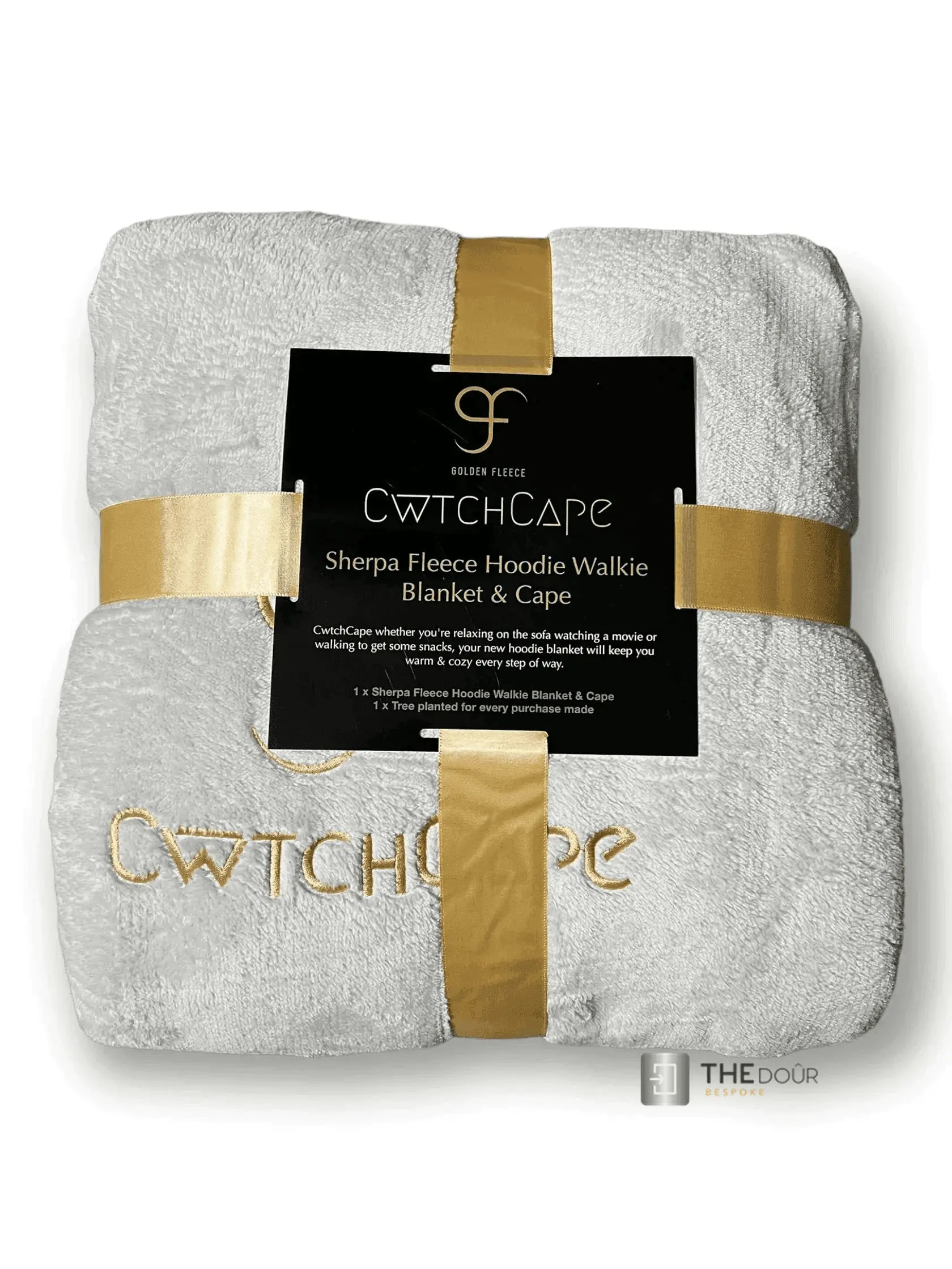 CwtchCape Camper Sherpa Fleece Hoodie Walkie Blanket Adult 1 size fits all - 4 Colours THEdoûr Bespoke