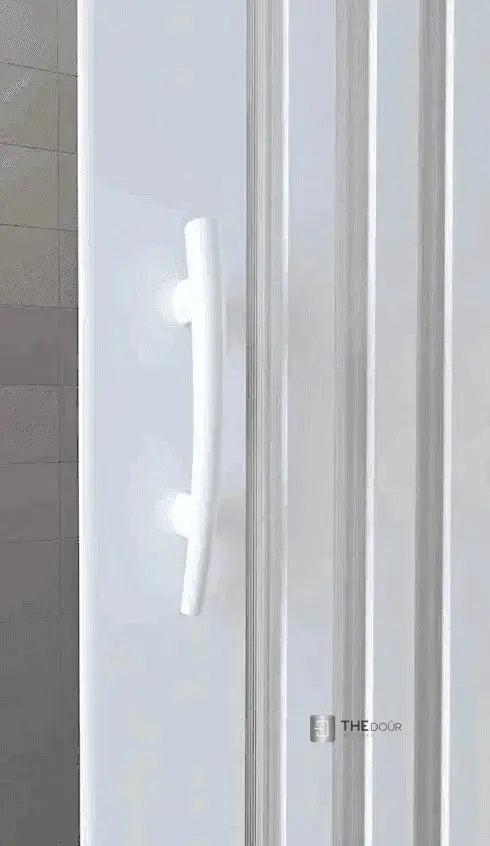FLEXdour Folding PVC Shower Enclosure Doors Central Opening 1850mm Height x Various Width THEdoûr Bespoke