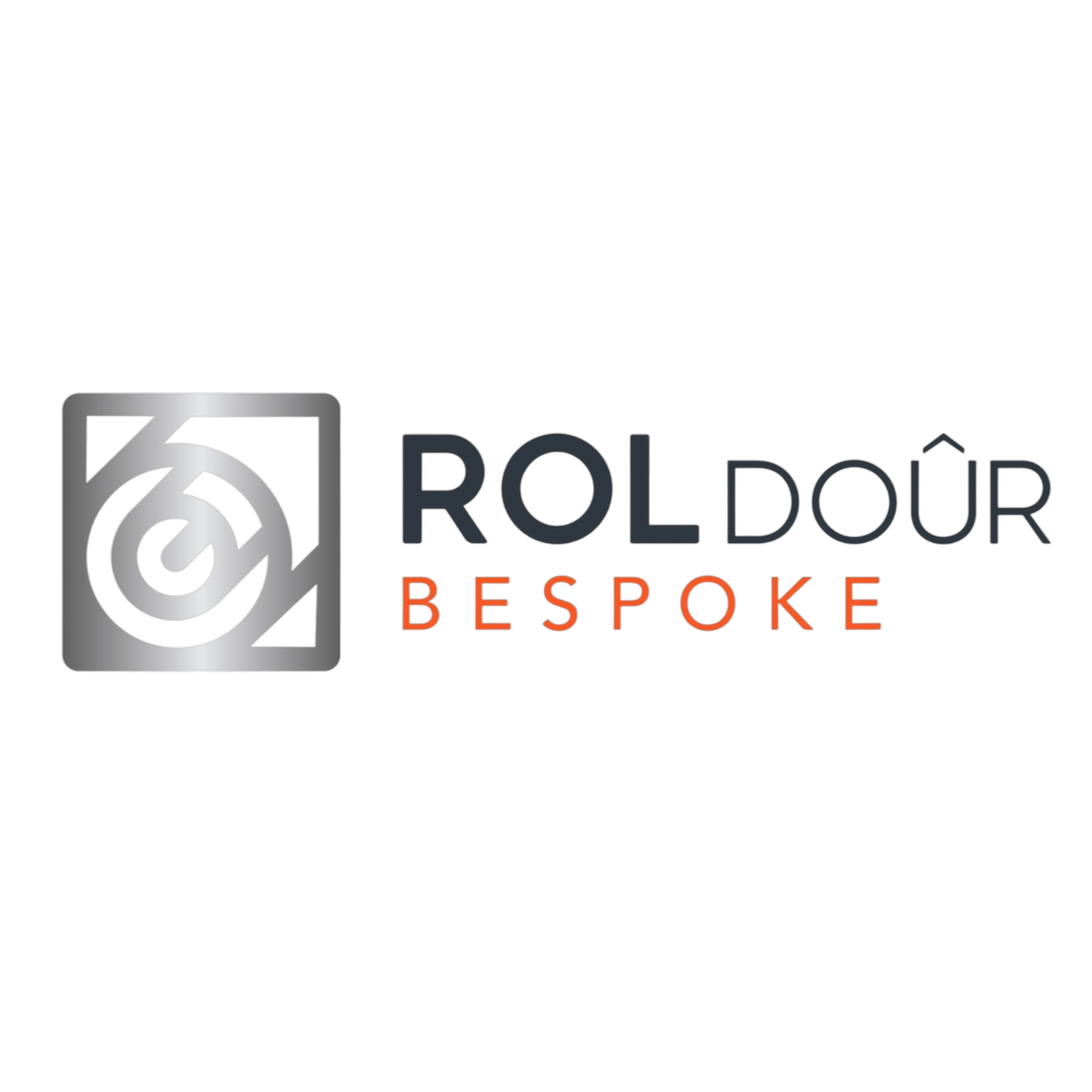 a logo with a black background