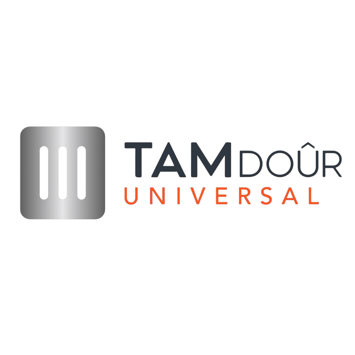 a logo on a black background