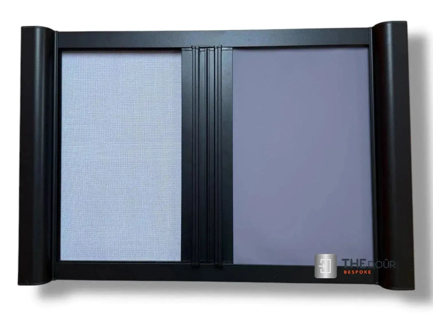 ROLdour Bespoke Large Double Slide Made to Measure Complete Blackout Blind & Net / Screen TAMdour