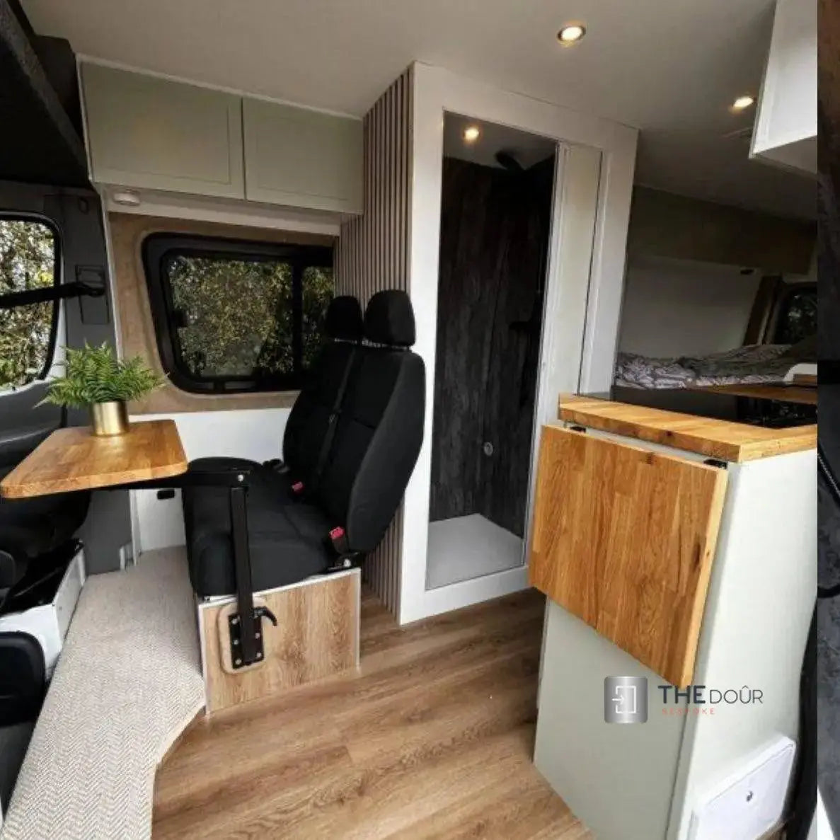 ROLdour Campervan / RV Shower Door Custom Made to Measure From 1500mm up to 2000mm Tall THEdoûr Bespoke