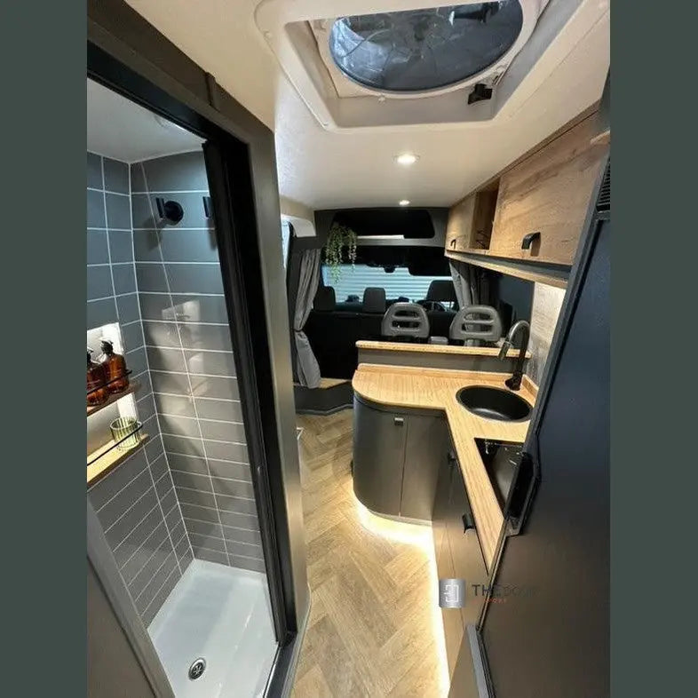 ROLdour Campervan / RV Shower Door PRE MADE 1750mm Tall x 1000mm Self Cut Width THEdoûr Bespoke