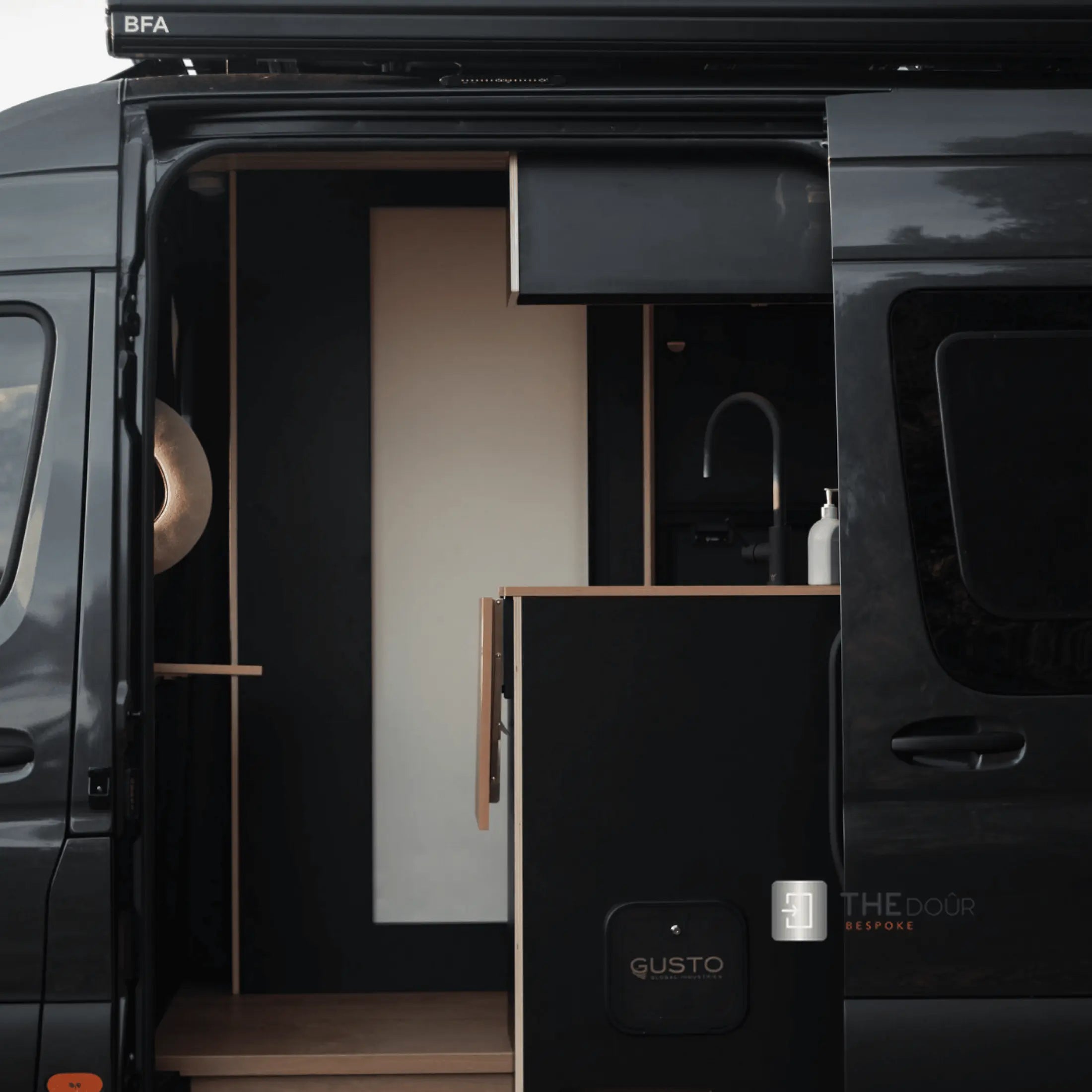 ROLdour Campervan / RV Shower Door PRE MADE 1750mm Tall x 1000mm Self Cut Width THEdoûr Bespoke