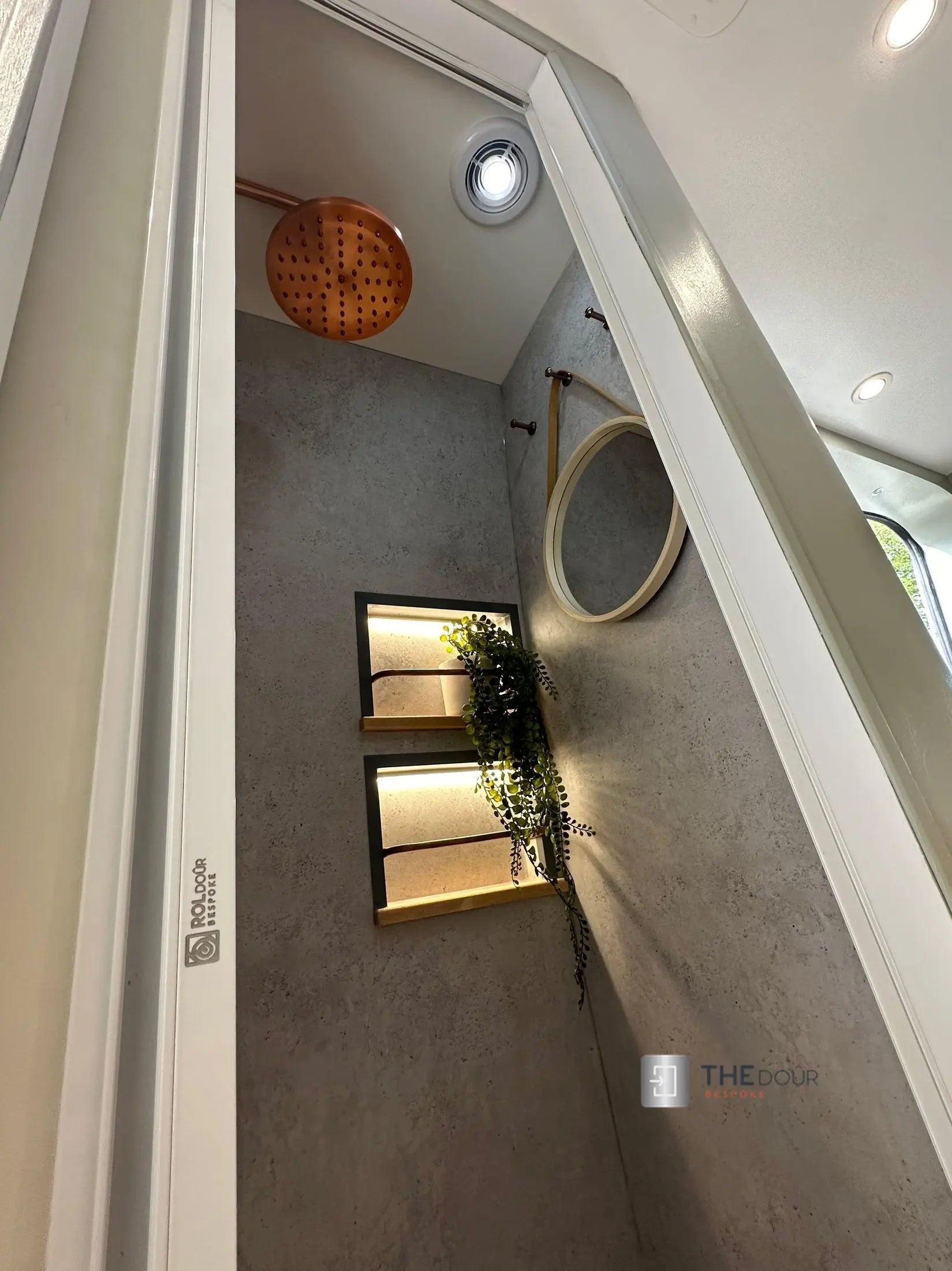 ROLdour Campervan / RV Shower Door PRE MADE 1750mm Tall x 1000mm Self Cut Width THEdoûr Bespoke