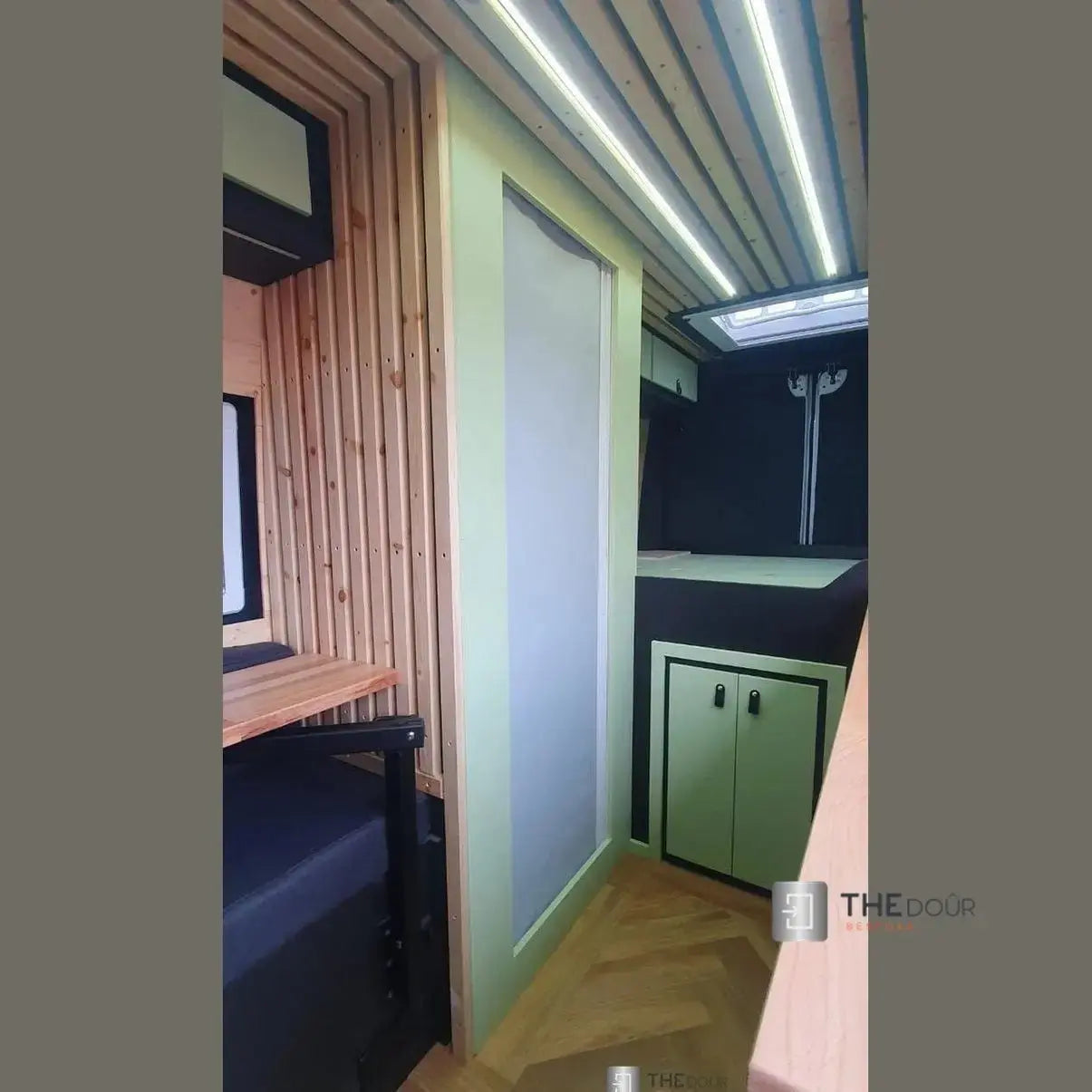 ROLdour Campervan / RV Shower Door PRE MADE 1800mm Tall x 1000mm Self Cut Width THEdoûr Bespoke