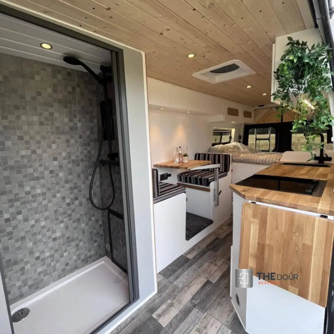 ROLdour Campervan / RV Shower Door PRE MADE 1800mm Tall x 1000mm Self Cut Width THEdoûr Bespoke