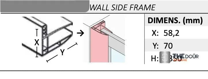 SAFEdour (ZERO Glass) Saloon Opening Safe Shower Door for Homes, Public Spaces, Campervans & Motorhomes THEdoûr Bespoke