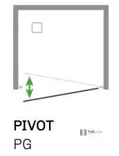 SAFEdour (ZERO Glass) Safe Pivot Shower Door for Homes, Public Spaces, Campervans & Motorhomes THEdoûr Bespoke