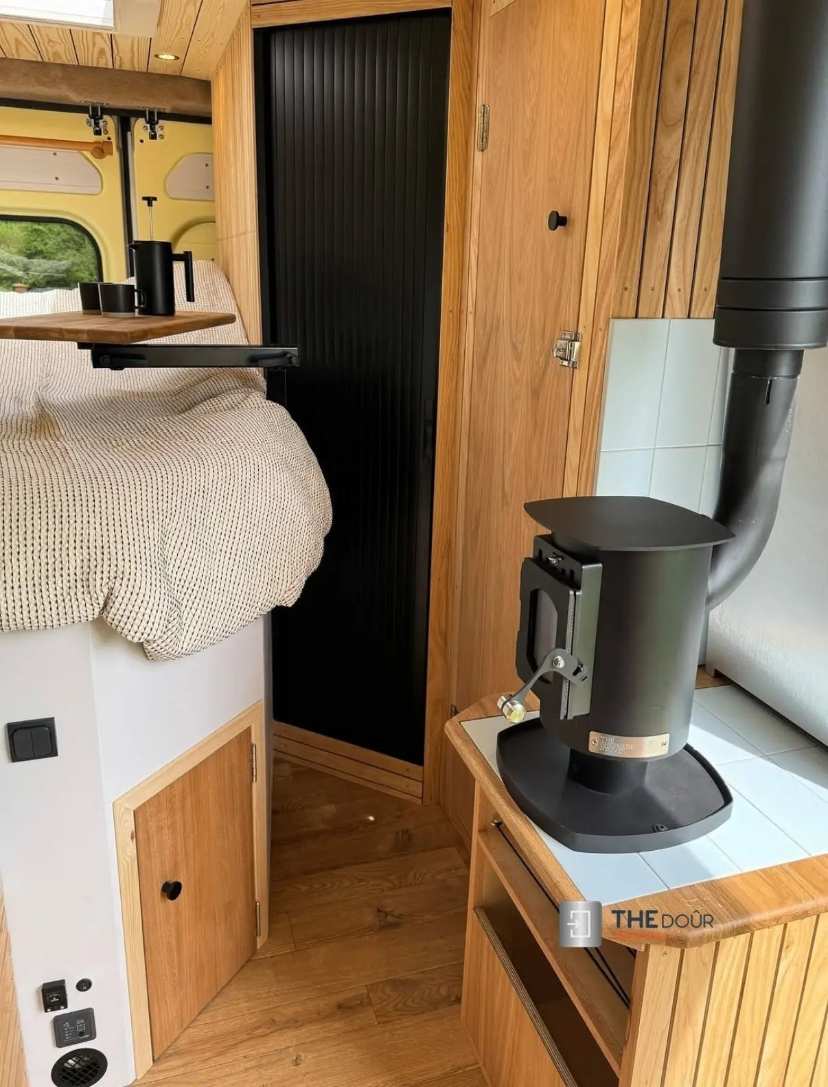 TAMdoûr Tambour Door Kit Cut 1850mm x 700mm with Flex Track for Straight Slide with 90 degree turn or Curved Close Finish THEdoûr Bespoke