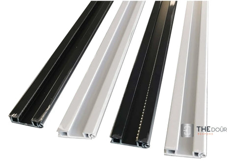 Tambour Door End Profile with Integrated Handle – 1 X 1000mm Length Silver or Black - TAMdoûr Universal THEdoûr Bespoke