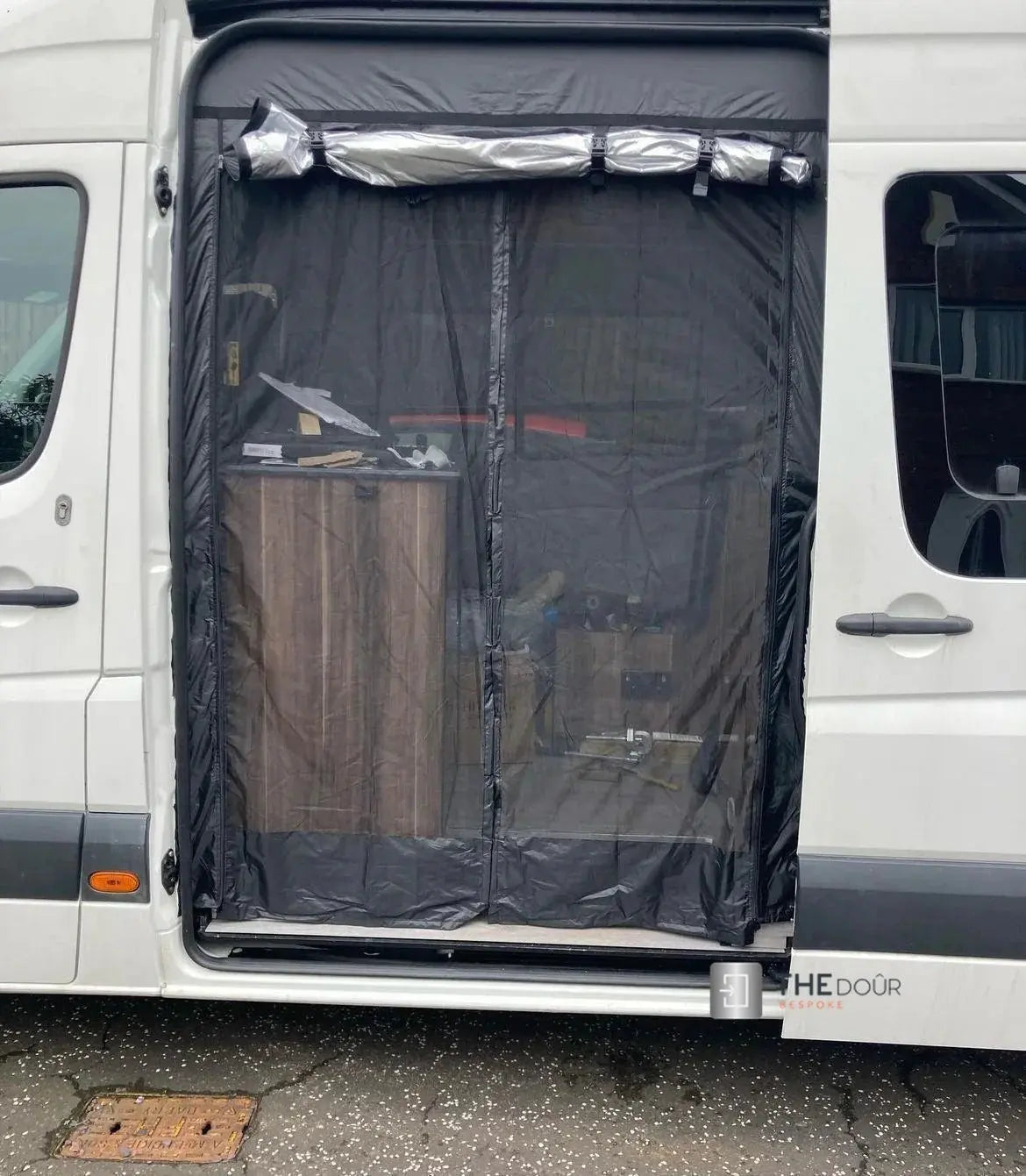 VANdour Mosquito Net Screen - Fits Small Campervans With Added Privacy Layer VANdoûr