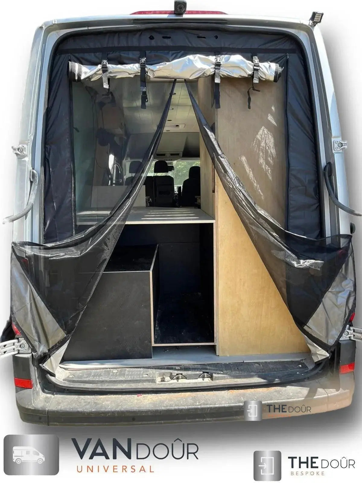 VANdour Mosquito Net Screen - Fits Small Campervans With Added Privacy Layer VANdoûr