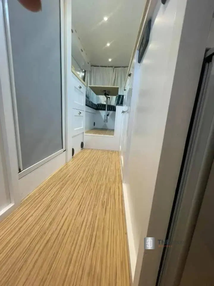 ROLdour Single Retractable door kit - Gloss White frame-TAMdour-Dark grey,door,Drak grey,retractable dark grey door,ROLdour,shower,shower door