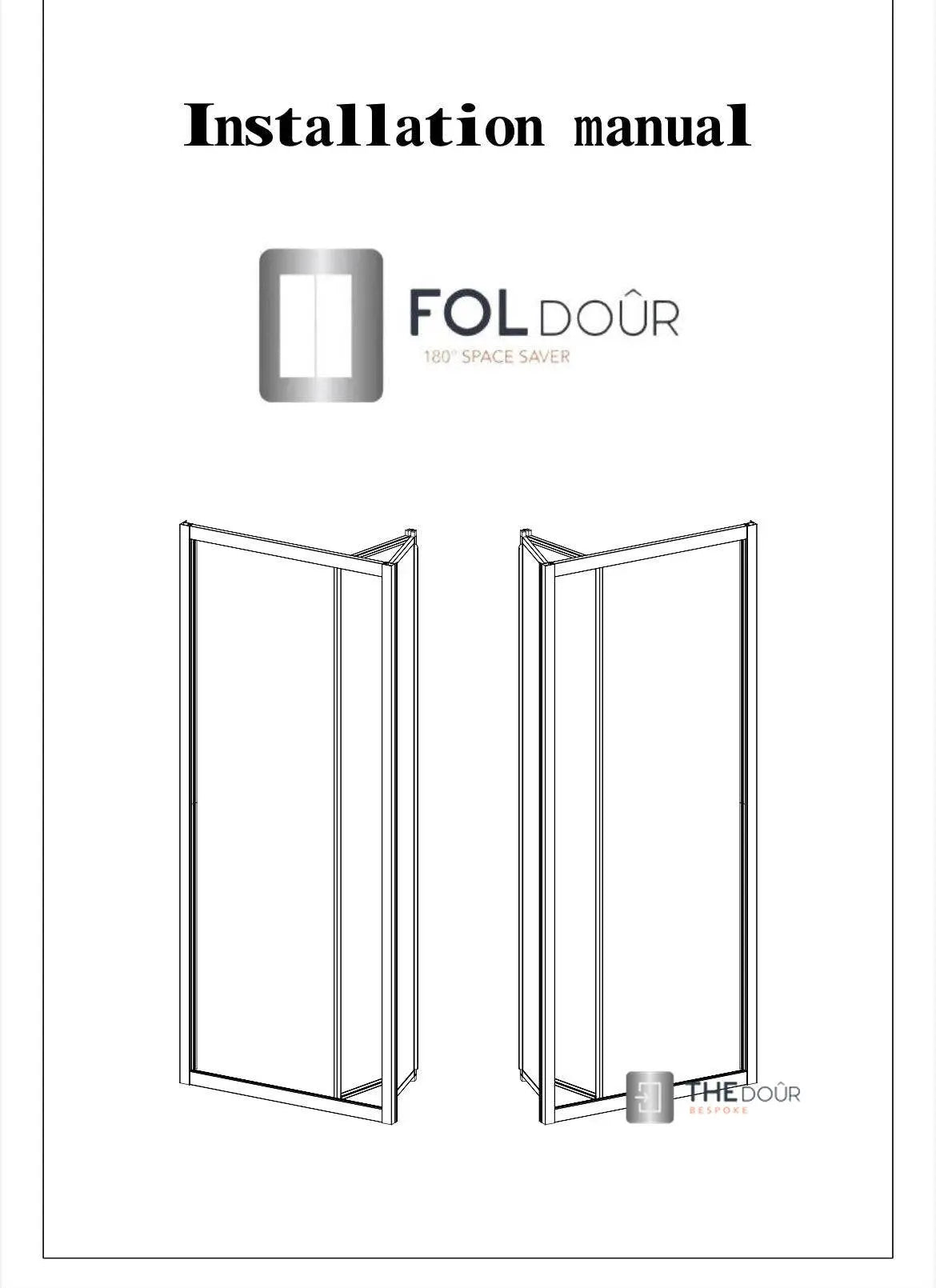 White FOLdoûr Bi Fold Accordion Aluminium Frame Frosted White Acrylic Shower Screen Door Designed for a Campervan FOLdoûr