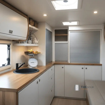 Easy Cut Tambour Vertical or Horizontal Sliding Door Kit & Parts, Up to 1000mm x 1000mm Area. THEdoûr Bespoke
