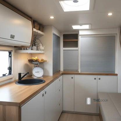 Easy Cut Tambour Vertical or Horizontal Sliding Door Kit & Parts, Up to 1000mm x 1000mm Area. THEdoûr Bespoke