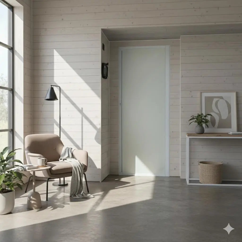 ROLdoûr Bespoke Privacy Space-Saving Retractable Blackout Door Screen | Magnetic Close, Made to Measure (Up to 2000mm Tall x 500–1000mm Wide) THEdoûr Bespoke