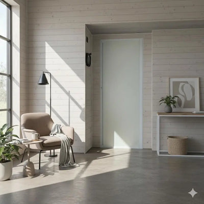 ROLdoûr Bespoke Privacy Space-Saving Retractable Blackout Door Screen | Magnetic Close, Made to Measure (Up to 2000mm Tall x 500–1000mm Wide) THEdoûr Bespoke