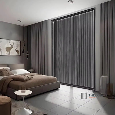 BLINDdoûr Trackless Honeycomb Insulated Blackout Blind Door - up to 2000mm Tall x up to 2000mm Wide NETdoûr