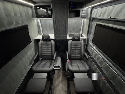 Campervan ROLdoûr Shower Door & 3 x WINdoûr Blackout Window Blinds & Net | All Made to Measure THEdoûr Bespoke