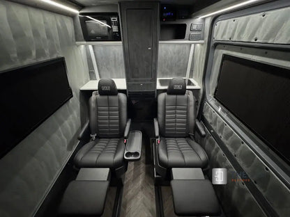 Campervan ROLdoûr Shower Door & 3 x WINdoûr Blackout Window Blinds & Net | All Made to Measure THEdoûr Bespoke