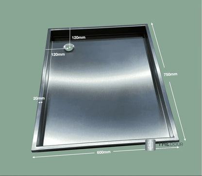 Campervan / RV Shower Trays 304-Grade Stainless Steel - 3 Sizes Options Romerworld