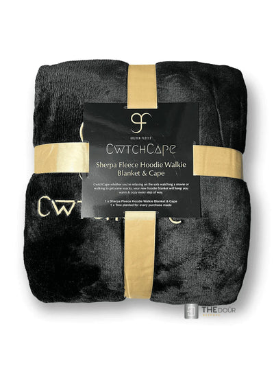 CwtchCape Camper Sherpa Fleece Hoodie Walkie Blanket Erwachsene Einheitsgröße - 4 Farben THEdoûr Maßanfertigung