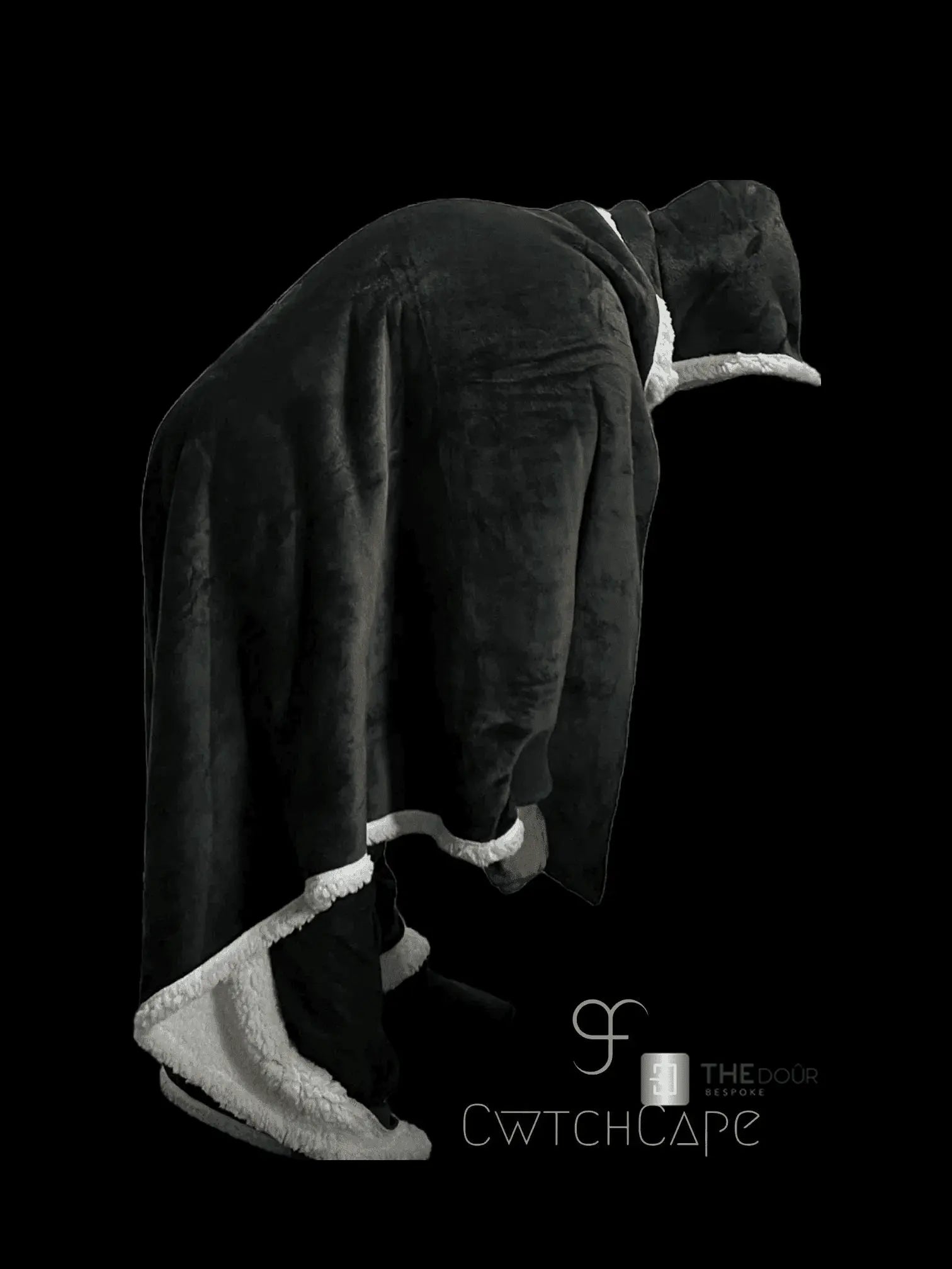 CwtchCape Camper Sherpa Fleece Hoodie Walkie Blanket Adult 1 size fits all - 4 Colours THEdoûr Bespoke
