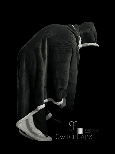 CwtchCape Camper Sherpa Fleece Hoodie Walkie Blanket Adult 1 size fits all - 4 Colours THEdoûr Bespoke