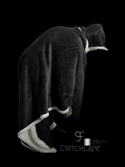 CwtchCape Camper Sherpa Fleece Hoodie Walkie Blanket Adult 1 size fits all - 4 Colours THEdoûr Bespoke