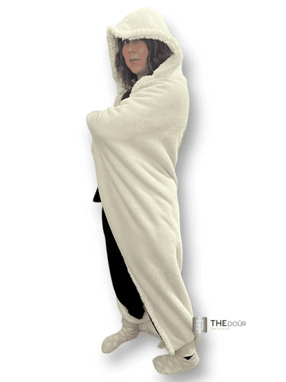 CwtchCape Camper Sherpa Fleece Hoodie Walkie Blanket Adult 1 size fits all - 4 Colours THEdoûr Bespoke