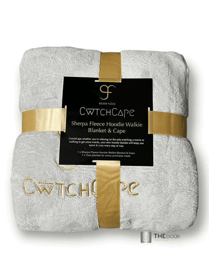 CwtchCape Camper Sherpa Fleece Hoodie Walkie Blanket Adult 1 size fits all - 4 Colours THEdoûr Bespoke