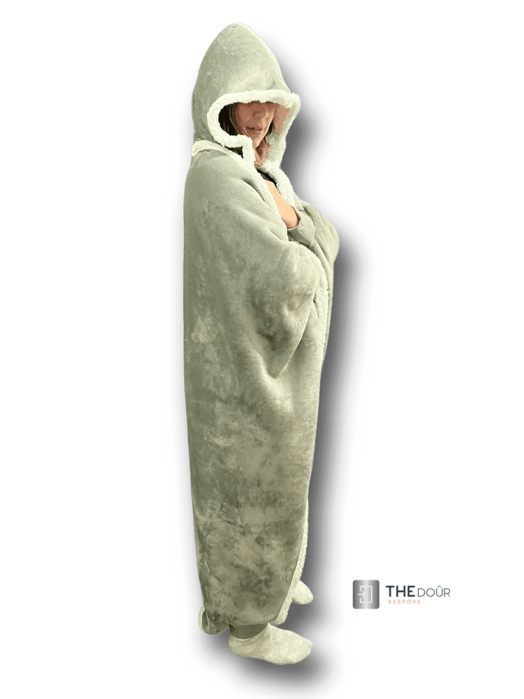 CwtchCape Camper Sherpa Fleece Hoodie Walkie Blanket Adult 1 size fits all - 4 Colours THEdoûr Bespoke