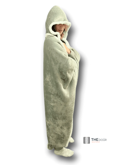 CwtchCape Camper Sherpa Fleece Hoodie Walkie Blanket Adult 1 size fits all - 4 Colours THEdoûr Bespoke