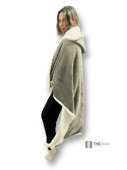 CwtchCape Camper Sherpa Fleece Hoodie Walkie Blanket Adult 1 size fits all - 4 Colours THEdoûr Bespoke