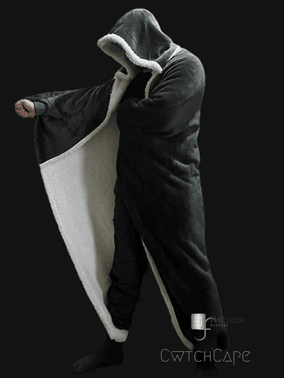 CwtchCape Camper Sherpa Fleece Hoodie Walkie Blanket Adult 1 size fits all - 4 Colours THEdoûr Bespoke