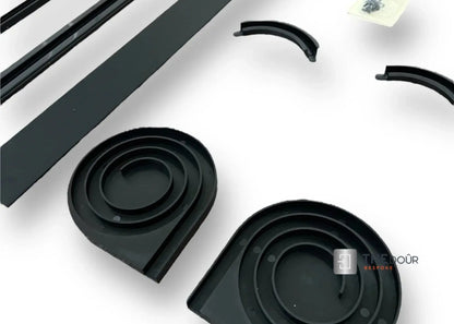 Easy Cut Tambour Vertical or Horizontal Sliding Door Kit & Parts, Up to 1000mm x 1000mm Area. THEdoûr Bespoke