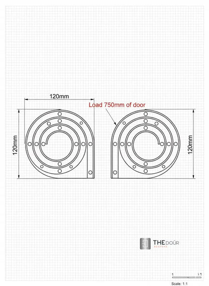 Easy Cut Tambour Vertical or Horizontal Sliding Door Kit & Parts, Up to 1000mm x 1000mm Area. THEdoûr Bespoke