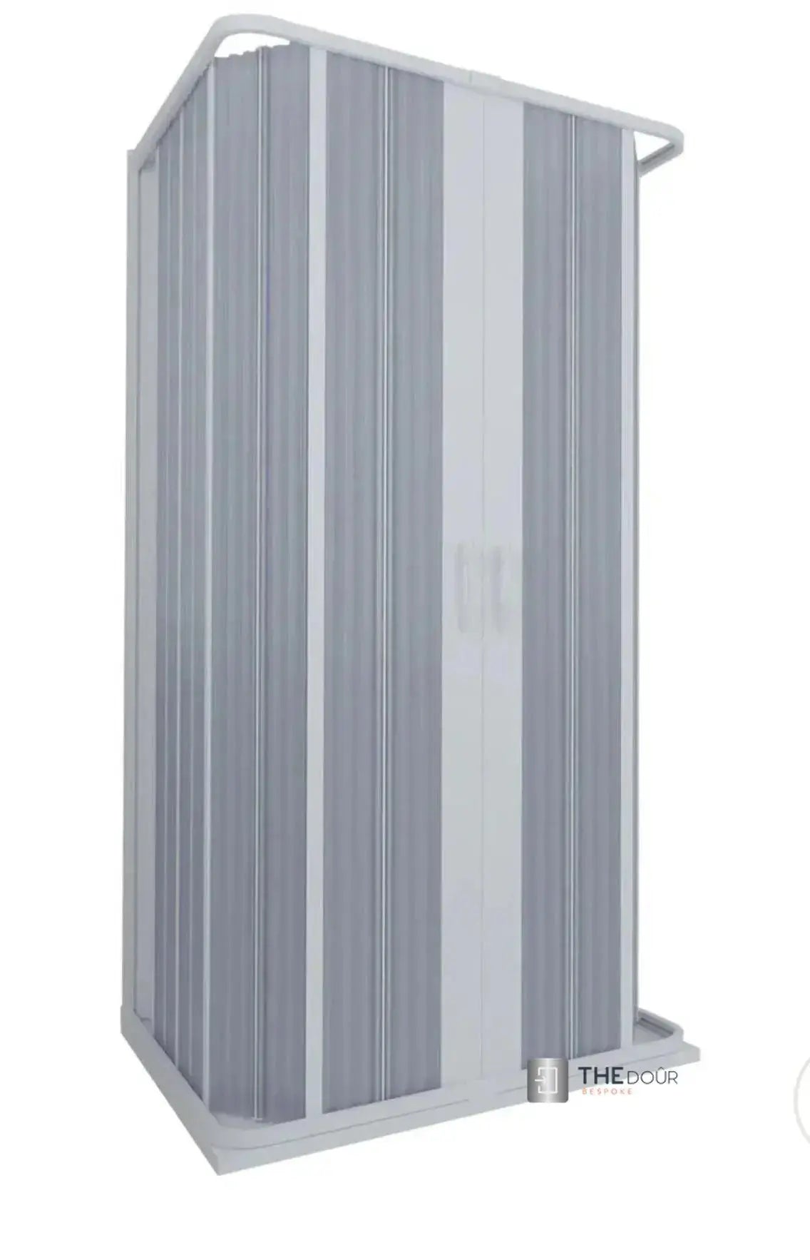 FLEXdoûr 3 Side Folding PVC Shower Enclosure Doors with central Opening 1850mm Height x Various Widths THEdoûr Bespoke