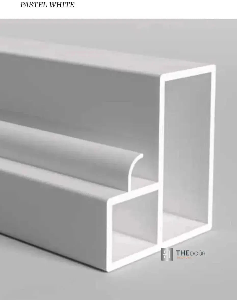 FLEXdoûr Corner PVC Shower Door with central Opening 1850mm Height x Various Reducible Width THEdoûr Bespoke