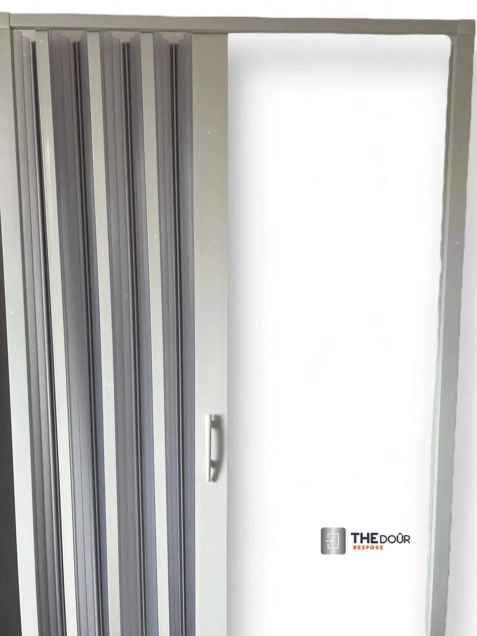 FLEXdoûr PVC Folding Shower Door with Side Opening 1850mm Height x Various Width THEdoûr Bespoke