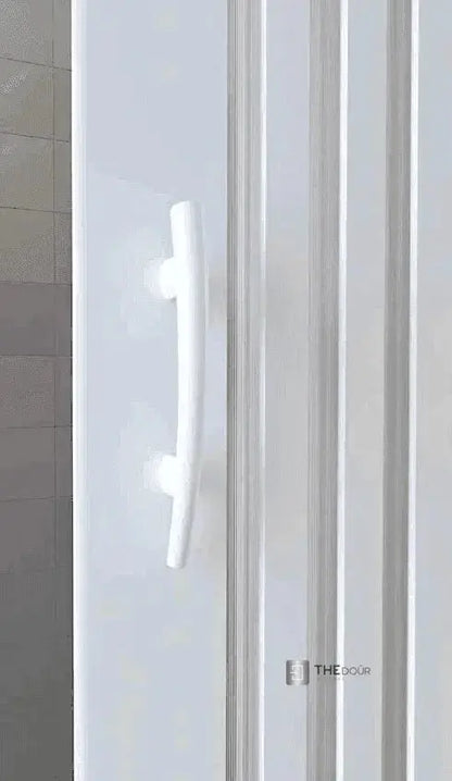 FLEXdour Folding PVC Shower Enclosure Doors Central Opening 1850mm Height x Various Width THEdoûr Bespoke