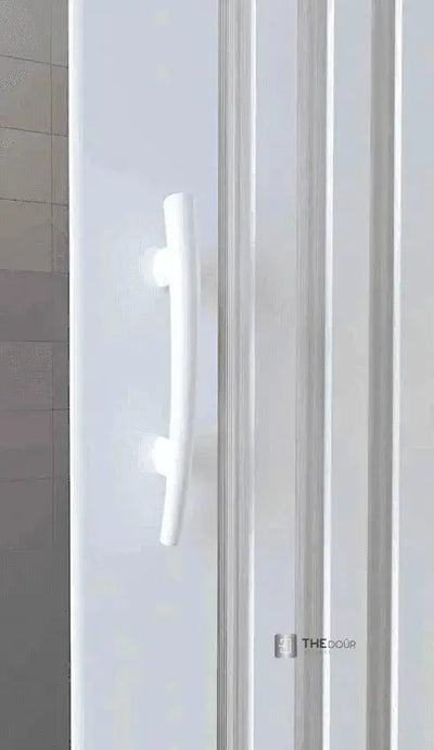 FLEXdoûr PVC Shower Door with Central Opening 1850mm Height x Various Width THEdoûr Bespoke