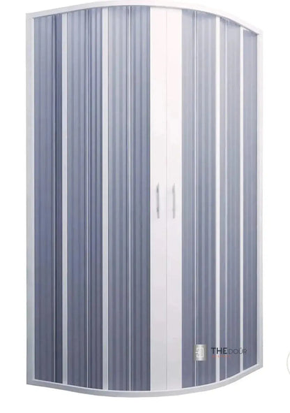 FLEXdoûr PVC Shower Door with Central Opening 1850mm Height x Various Width THEdoûr Bespoke