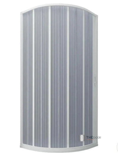 FLEXdoûr PVC Shower Door with Side Opening 1850mm Height x Reducible Width THEdoûr Bespoke