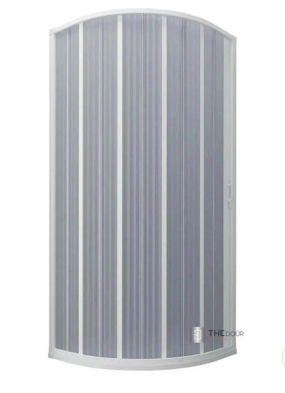 FLEXdoûr PVC Shower Door with Side Opening 1850mm Height x Reducible Width THEdoûr Bespoke